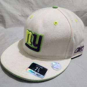 Reebok Kolors NFL NY New York Giants Fitted Cap 7 7/8